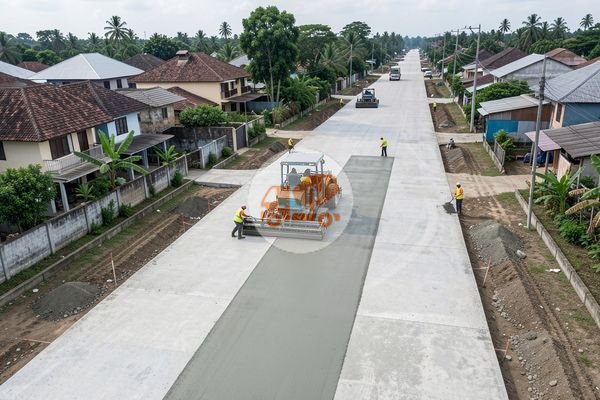 Biaya Cor Jalan Lingkungan Lebar 3 Meter: Estimasi & Faktor Penentu Harga 2026